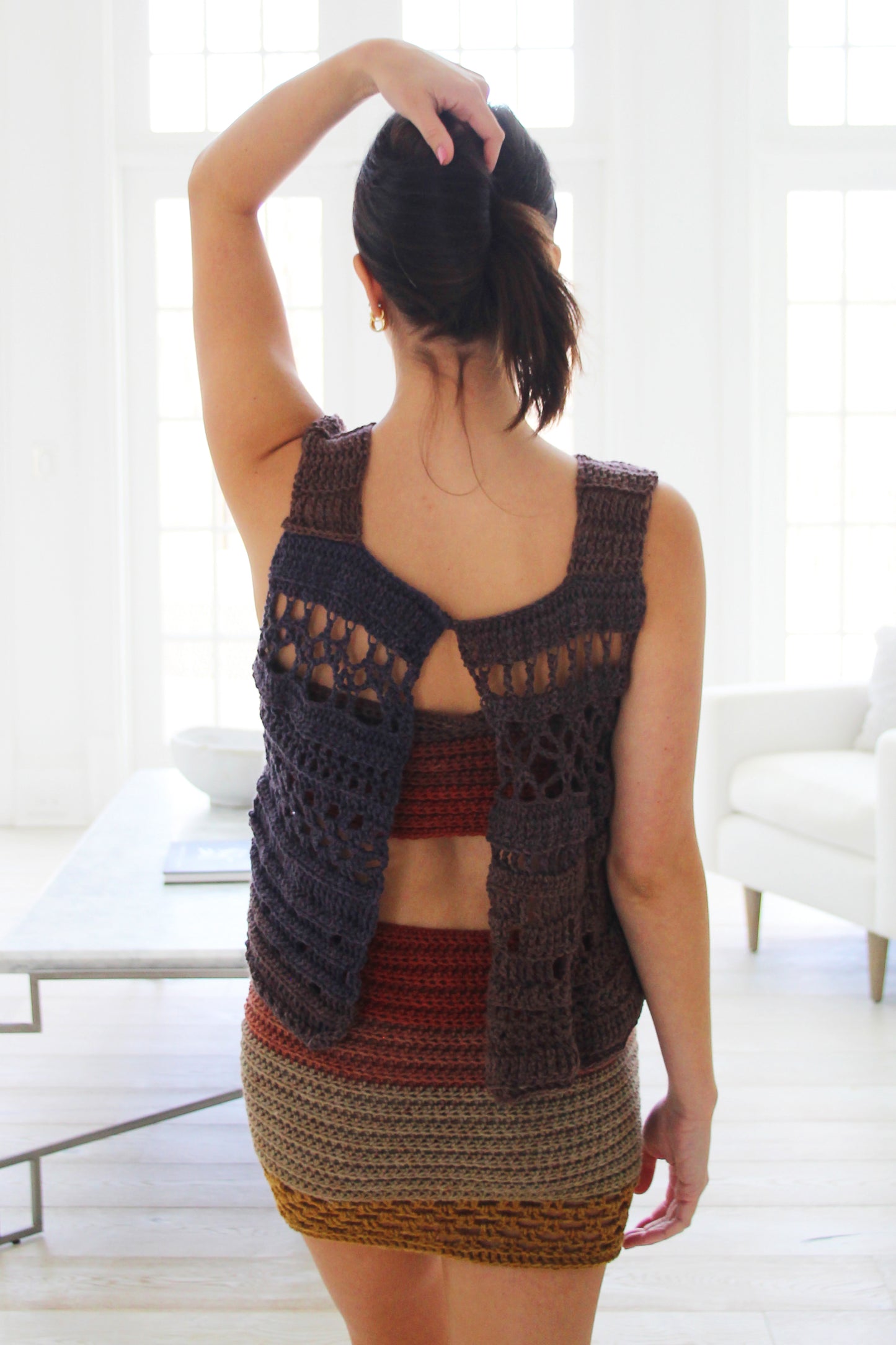 Shauna Hand Crocheted Three Piece Mini Set
