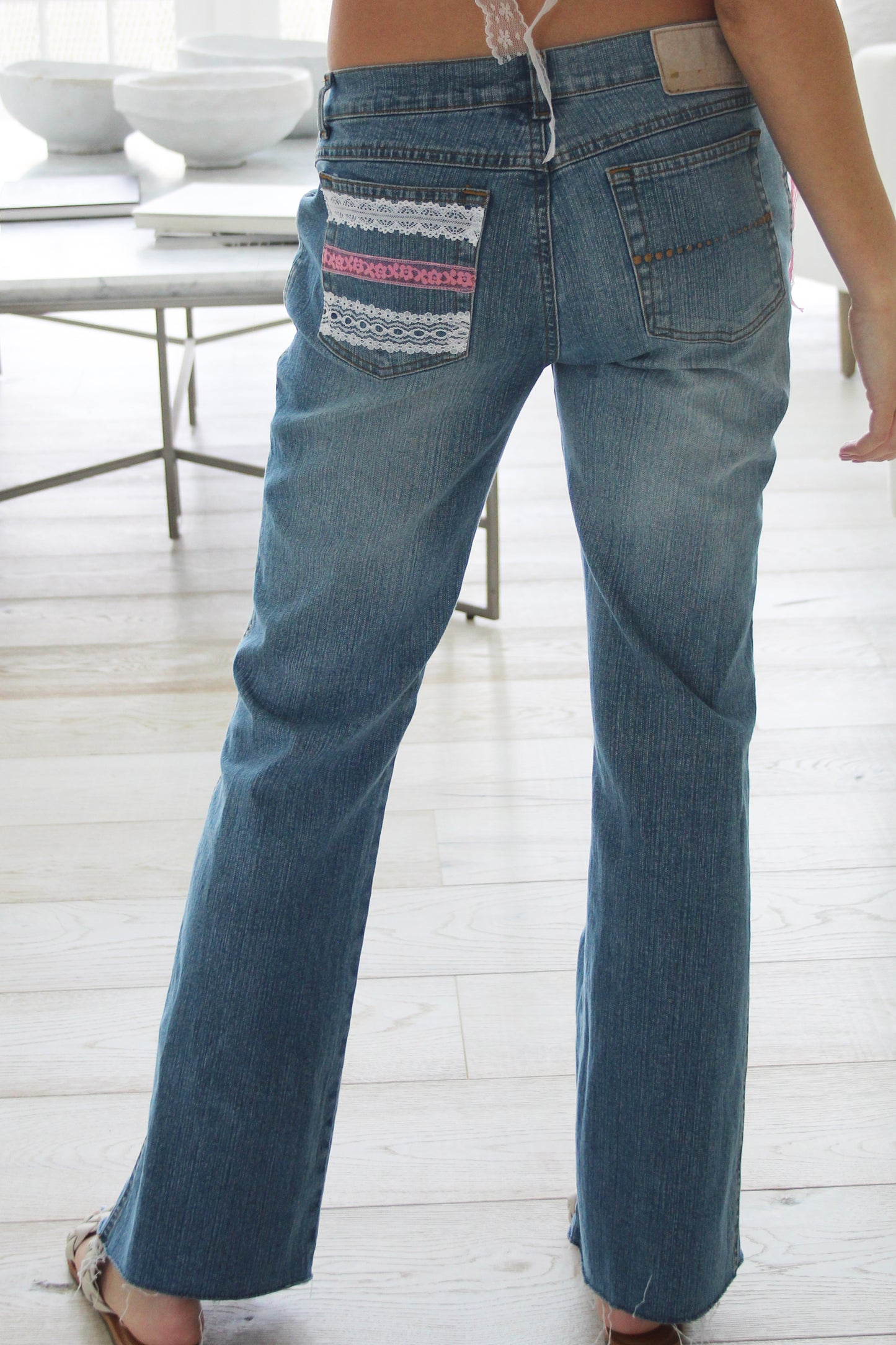 Rosie Upcycled Lace Jeans