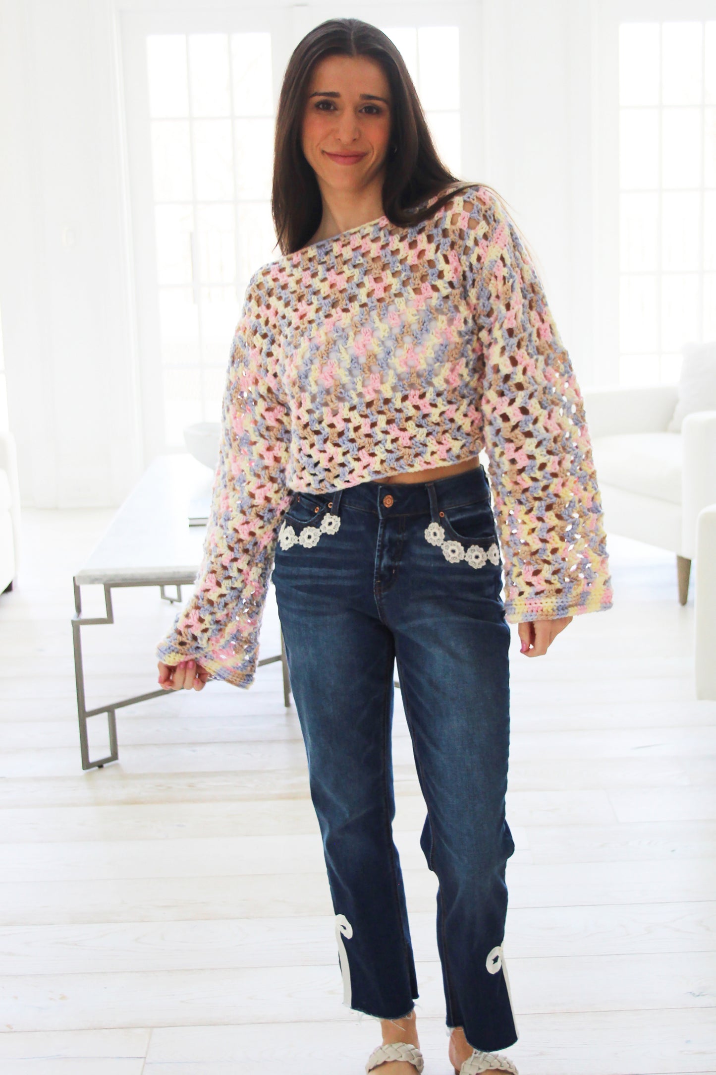 Mari Hand Crocheted Sweater