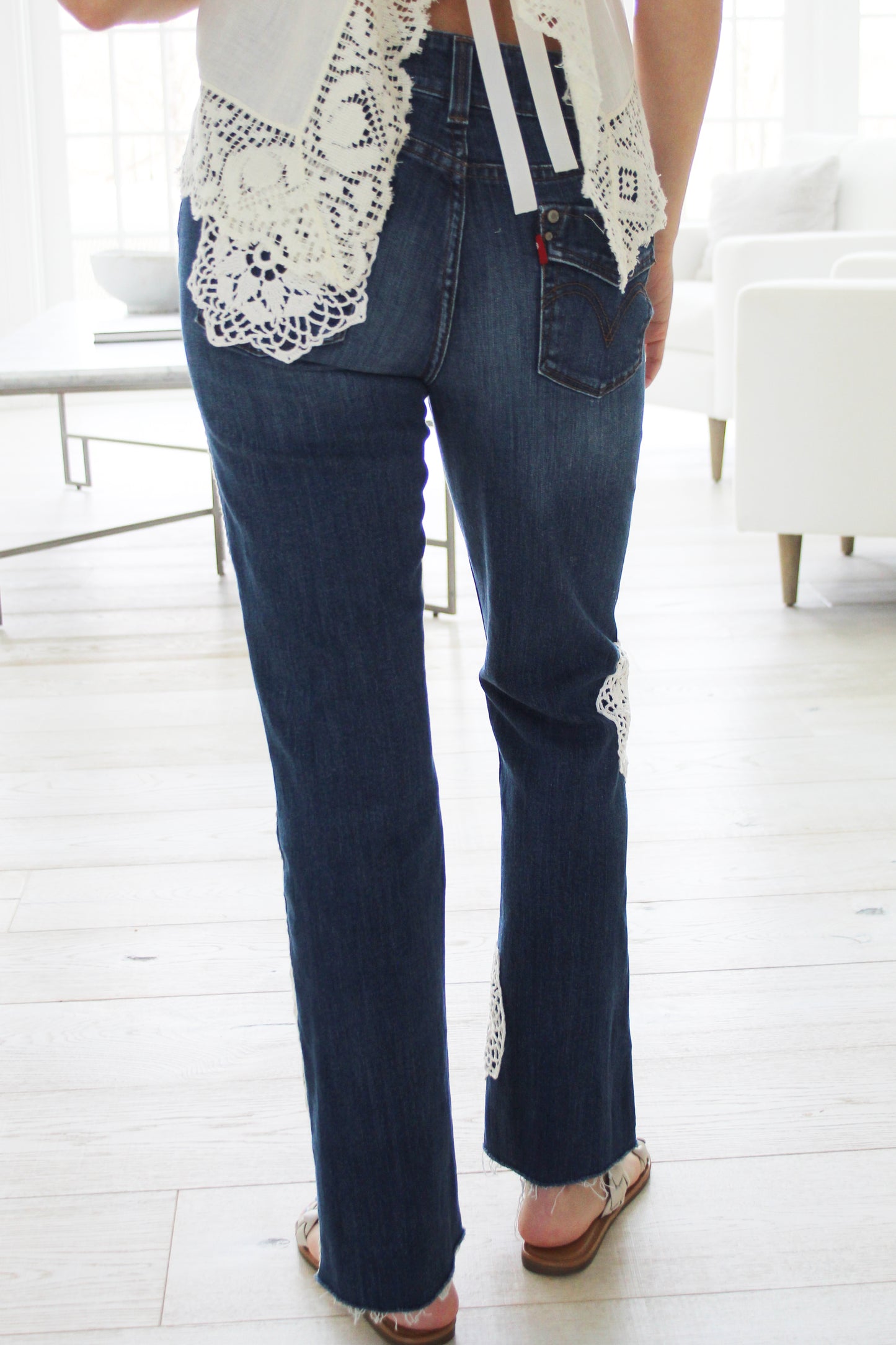Esme Upcycled Levi's Crochet Jeans