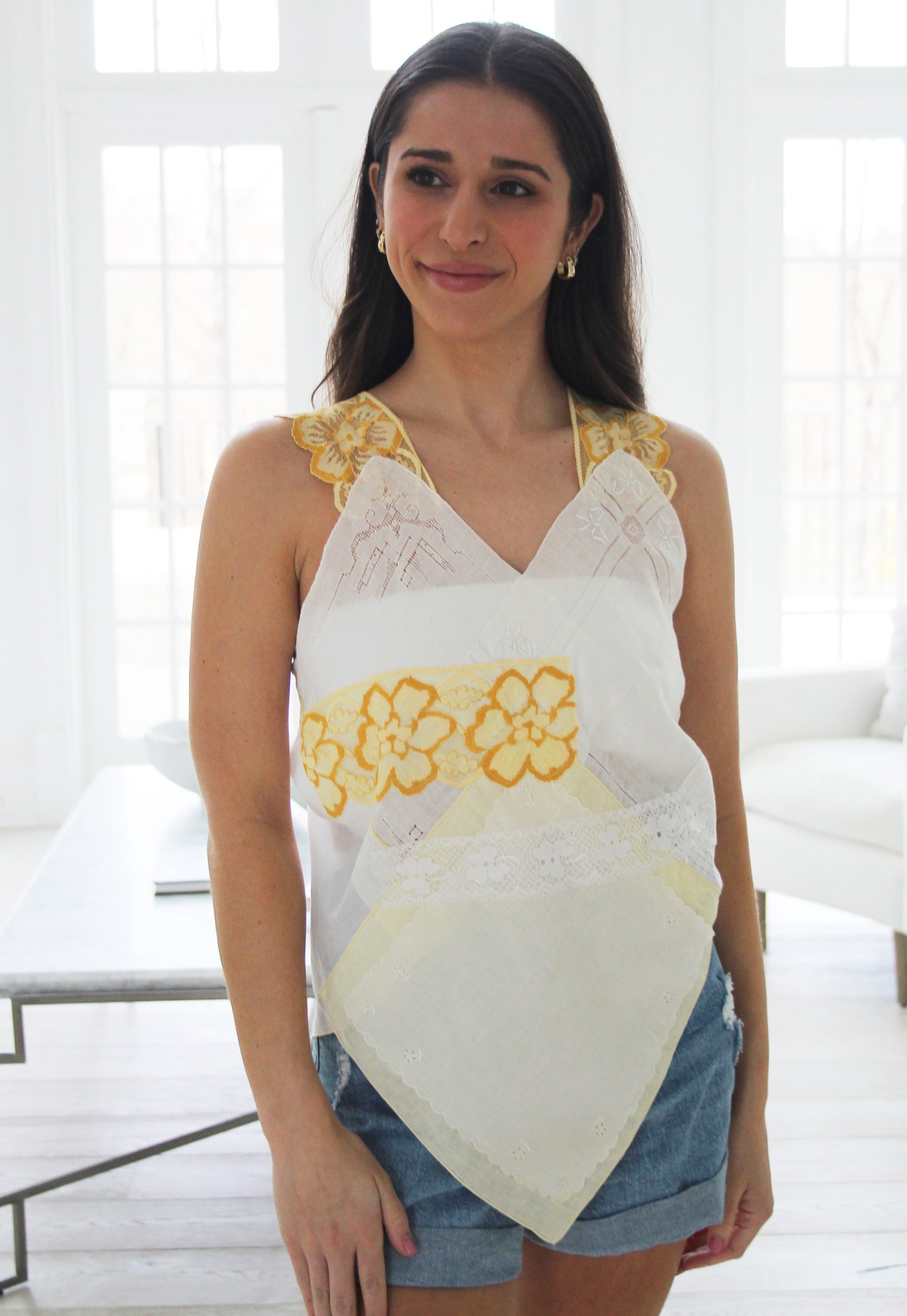 Marigold Vintage Hanky Top
