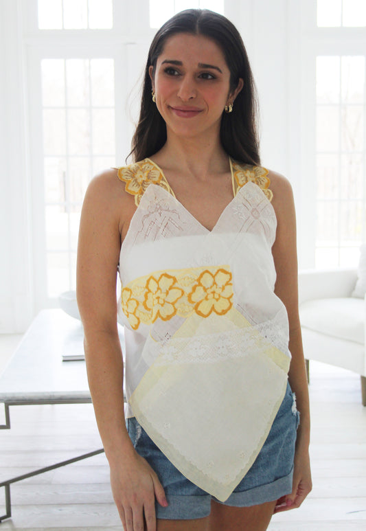 Marigold Vintage Hanky Top